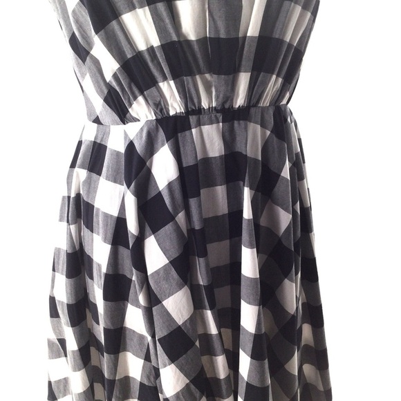 Lane Bryant Gingham Black and White Pinup Style Dress Plus Size - Picture 6 of 12